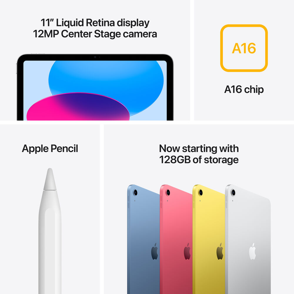 Apple iPad A16 11" 128GB Wi-Fi Blue
