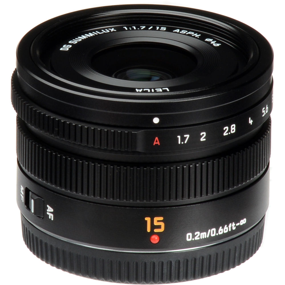 Lente Panasonic Leica DG Summilux 15mm f/1.7 ASPH (Micro Quatro Terços)