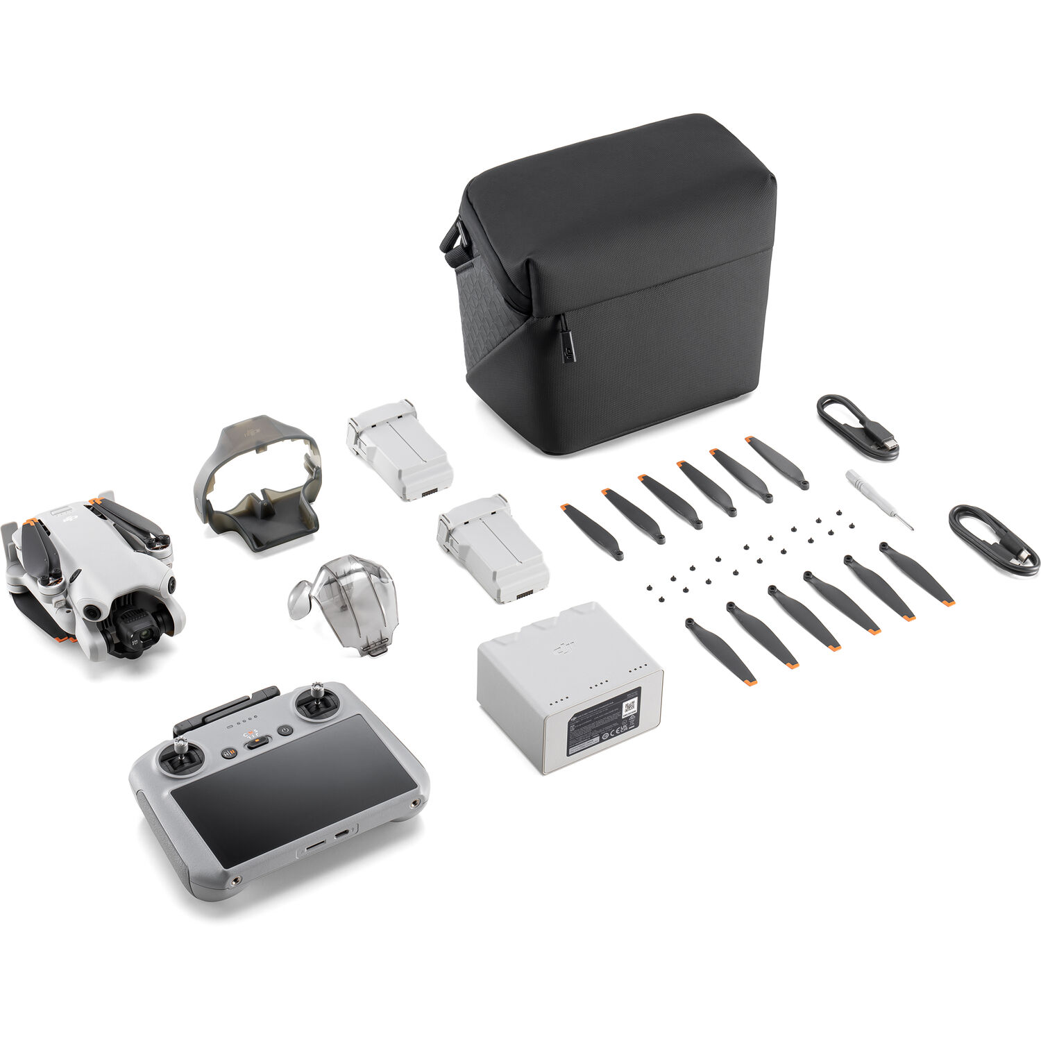 Drone DJI Mini 4 Pro Fly More Combo Plus com DJI RC 2 