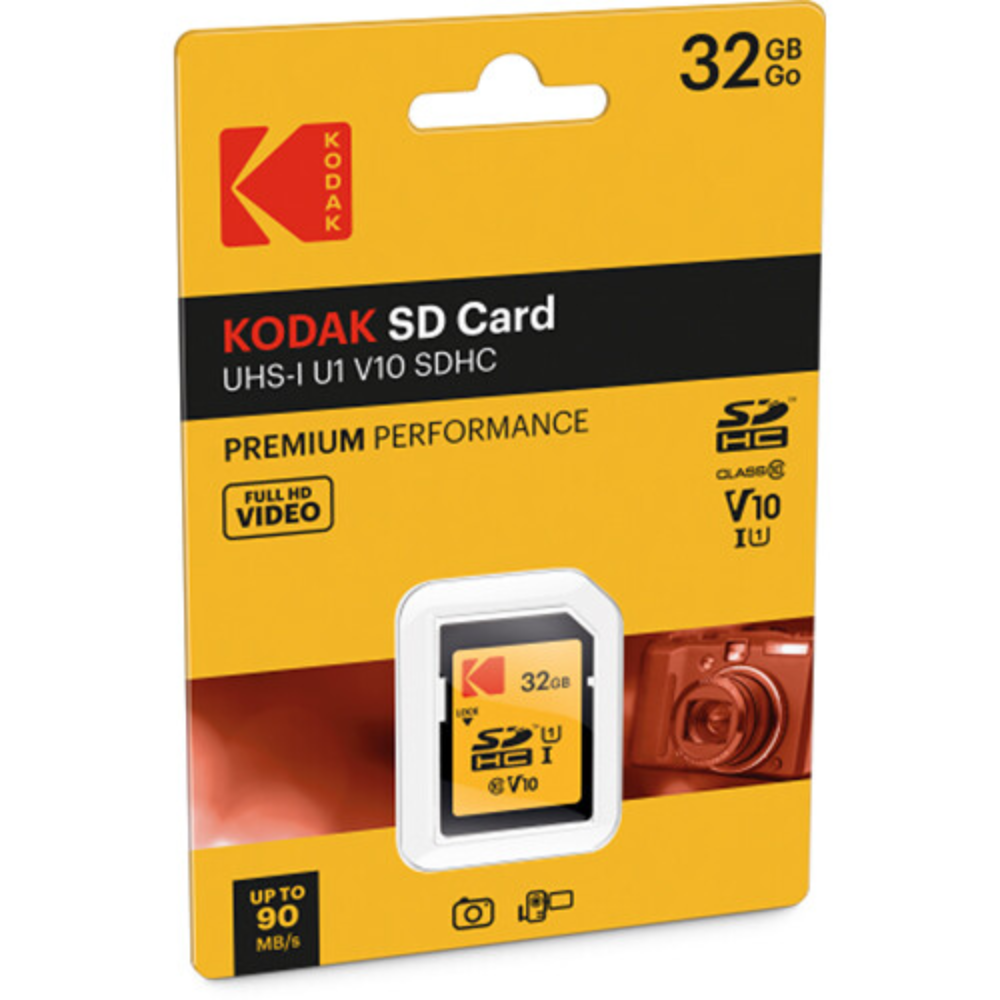 Cartão de Memória SDHC Kodak Premium Performance 32GB UHS-I 90MB/s