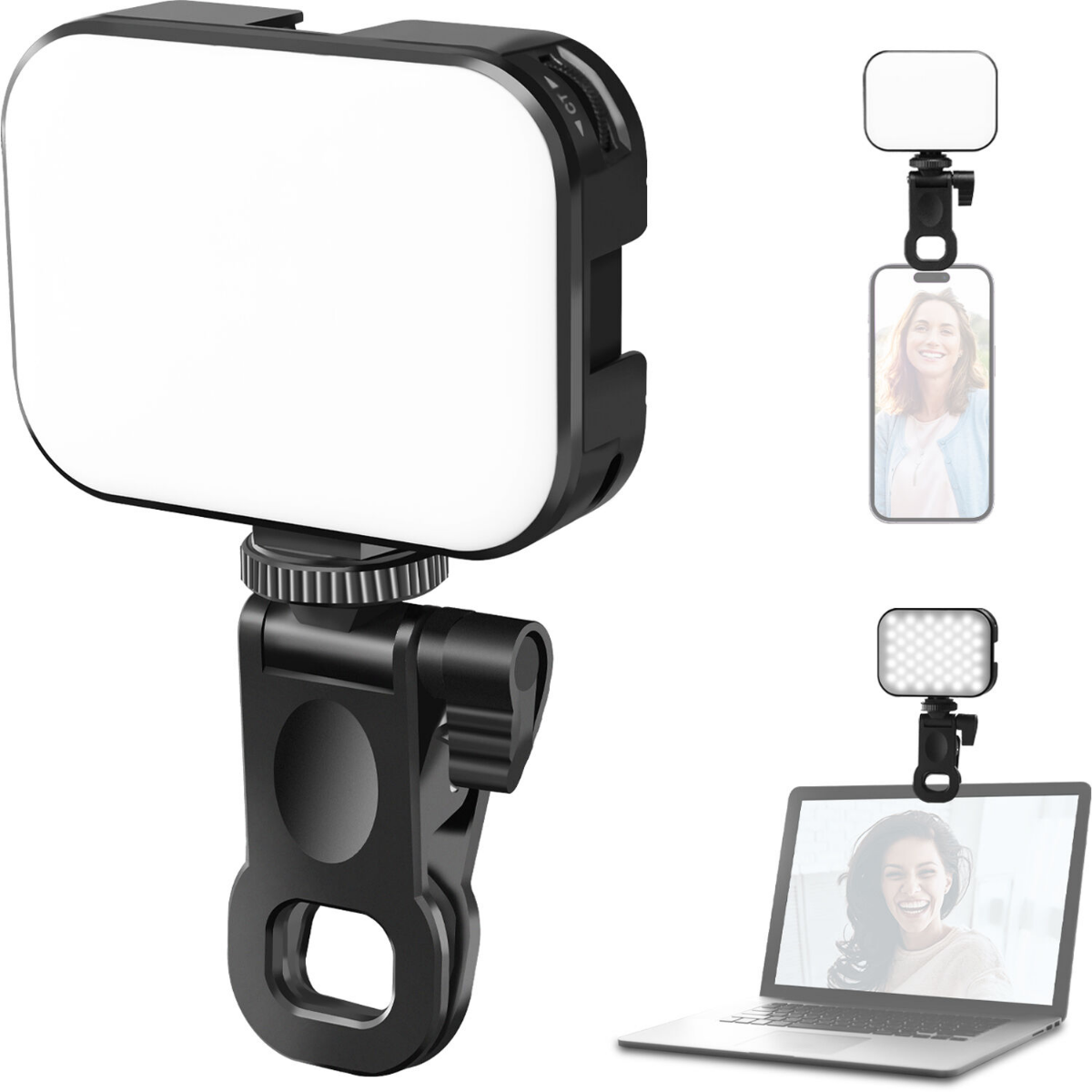 Iluminador LED Bicolor Ulanzi VL100X com Clip Integrado