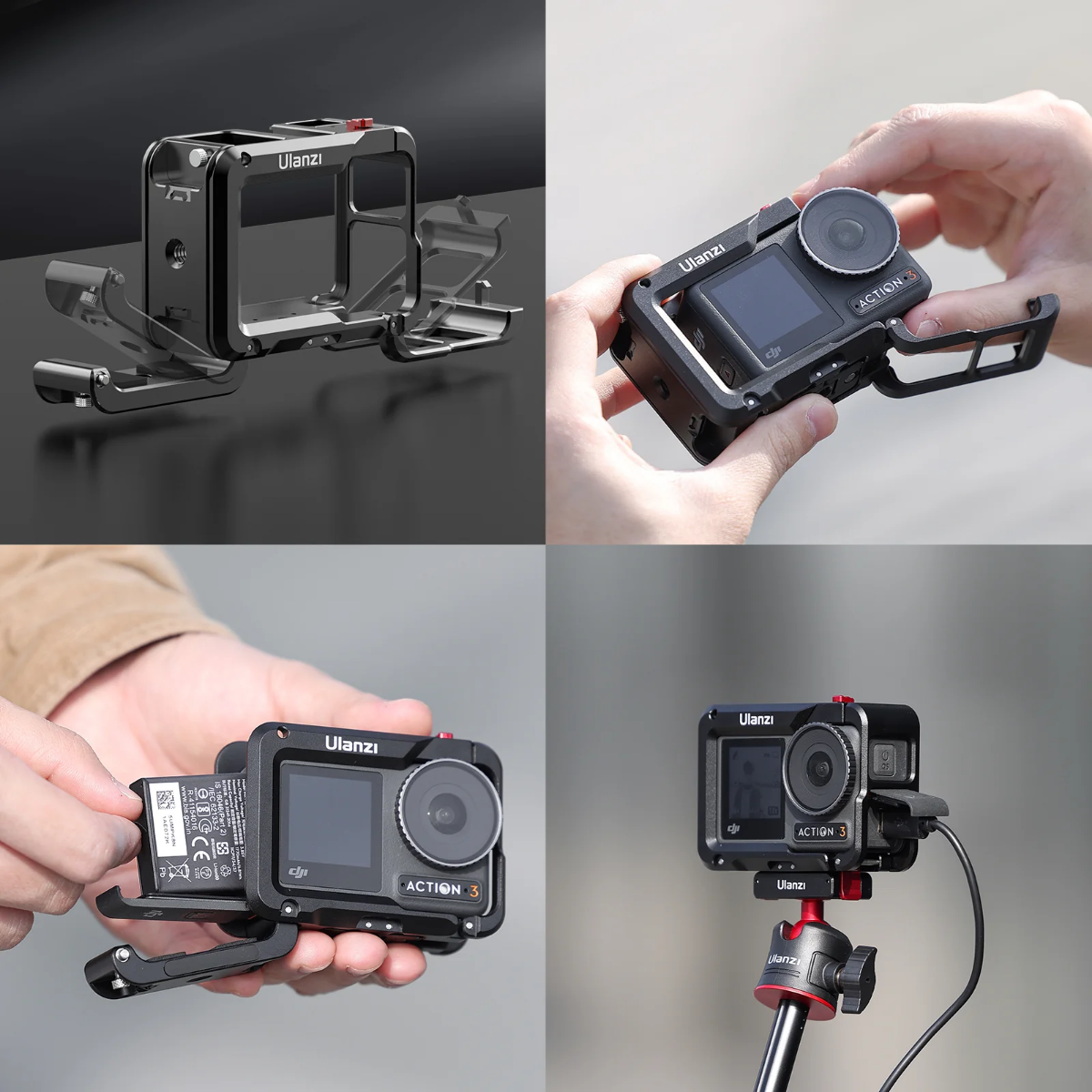 Cage Ulanzi de Proteção para DJI Osmo Action 3, 4 e 5