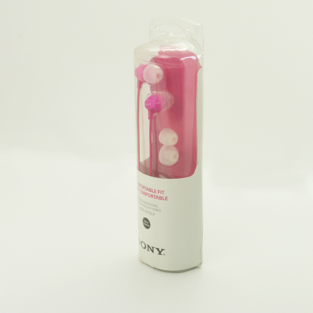 Fones de ouvido intra-auriculares Sony MDR-EX15LP (Rosa)