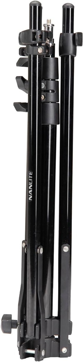 Tripé de Iluminação Nanlite LS-186 – Altura Ajustável e Suporte Estável para Luz de Vídeo LED