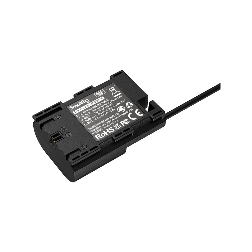 Cabo de Alimentação SmallRig D-Tap para Dummy Battery Canon LP-E6NH – Fonte Externa para Câmeras Canon
