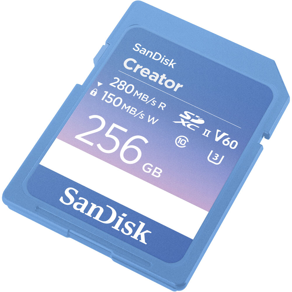 Cartão de Memória SDXC SanDisk Creator 256GB UHS-II 280MB/s