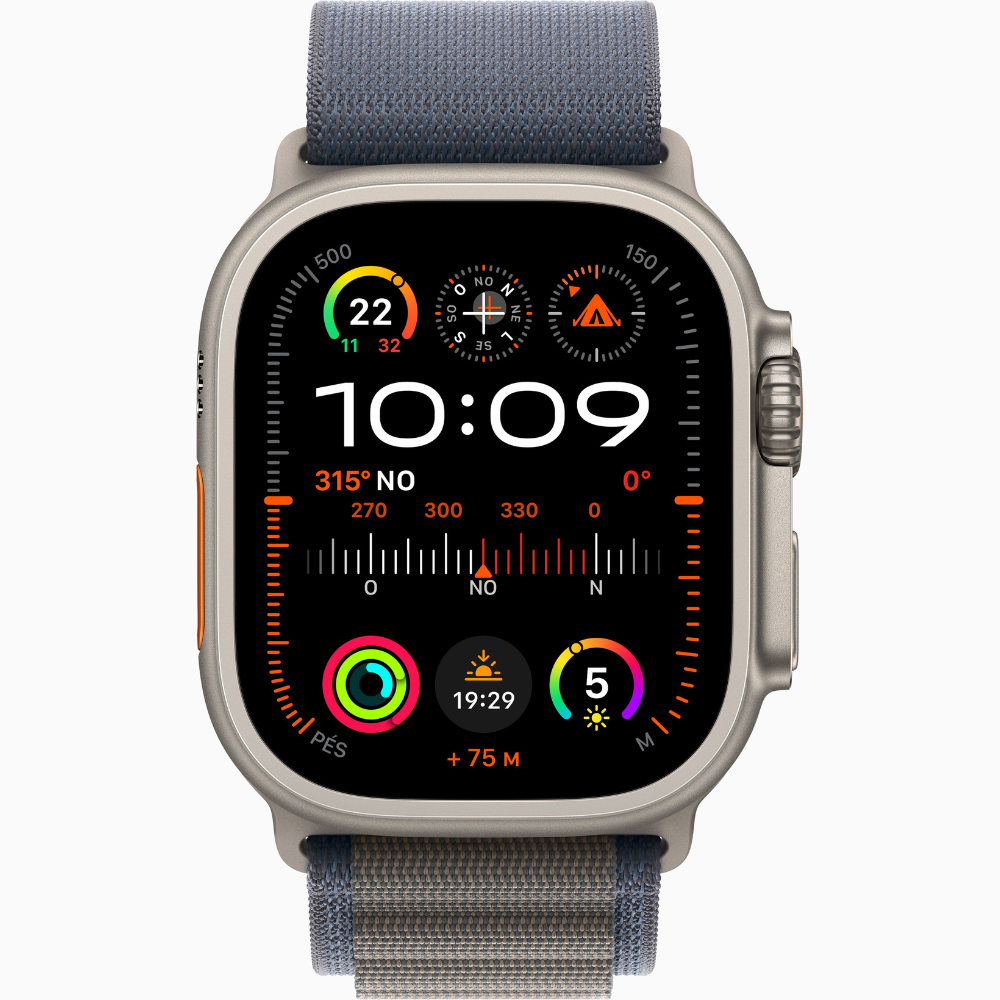 Apple Watch Ultra 2 49mm, Titanium, Pulseira Blue Alpine