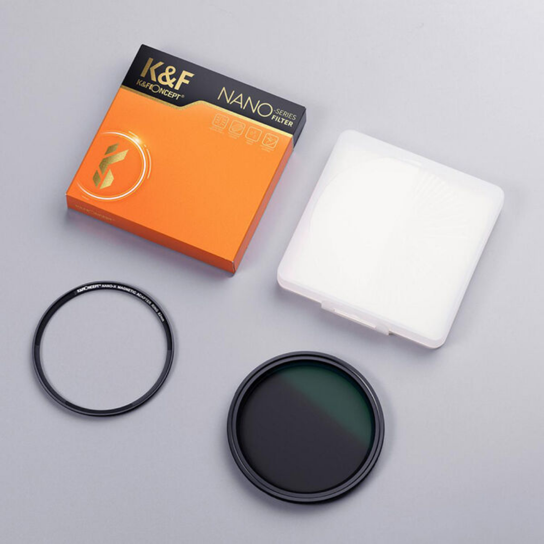 Filtro ND Variável Magnético K&F Concept Nano-X 52mm (ND8 a ND128)