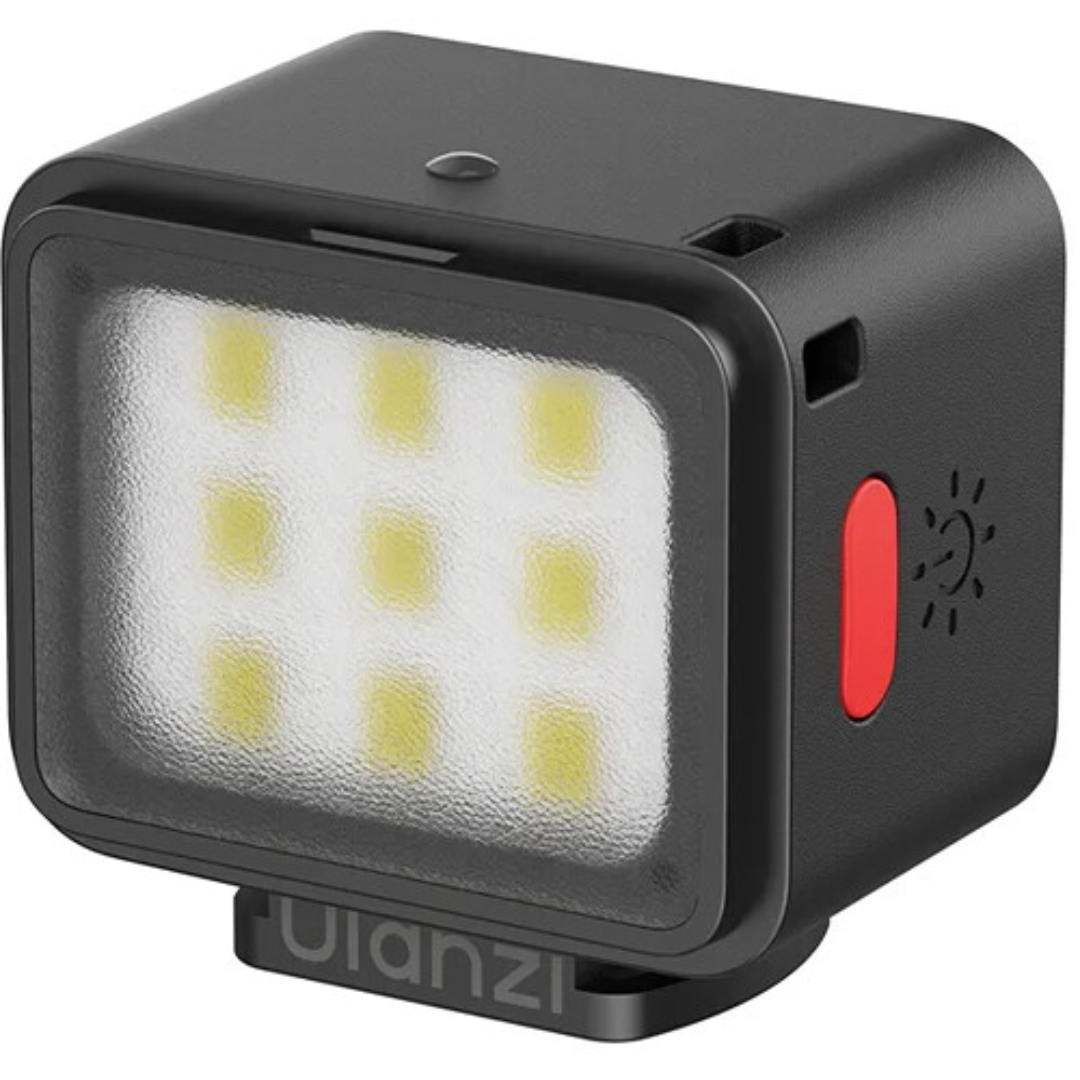 Luz de Vídeo LED Ulanzi DG01 Cube Light – Iluminador Portátil 5600K com Bateria Interna, Montagem Cold Shoe e Base Magnética