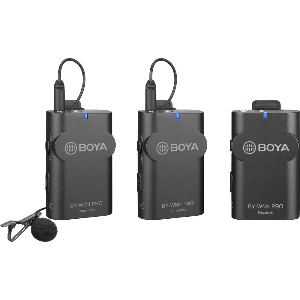 Microfone de Lapela sem fio Boya BY-WM4 PRO-K2 Duplo
