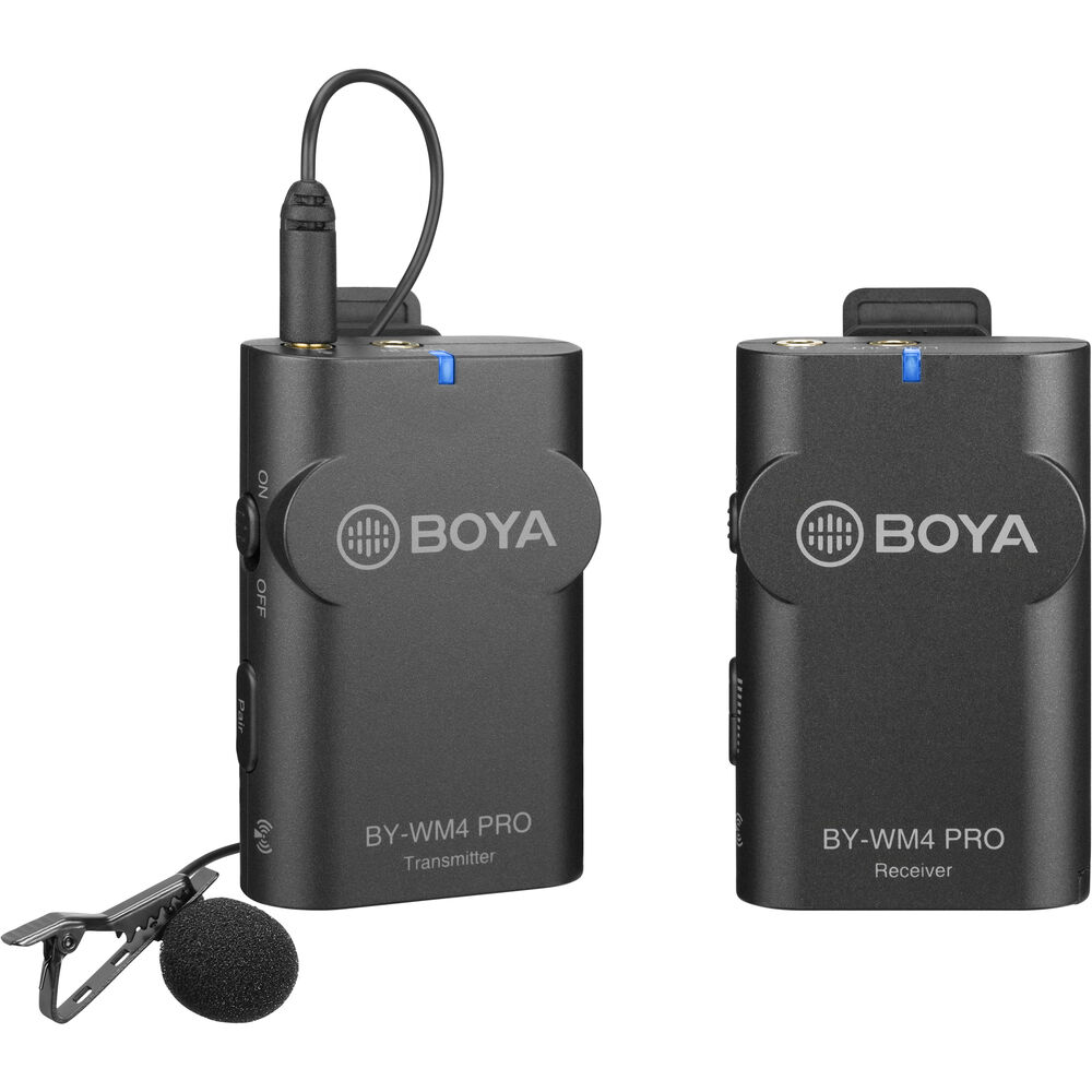 Microfone de Lapela Omni sem fio BOYA BY-WM4 PRO 