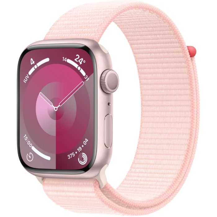 Apple Watch Series 9 41mm, GPS, Alumínio Pink, Pulseira Loop Pink