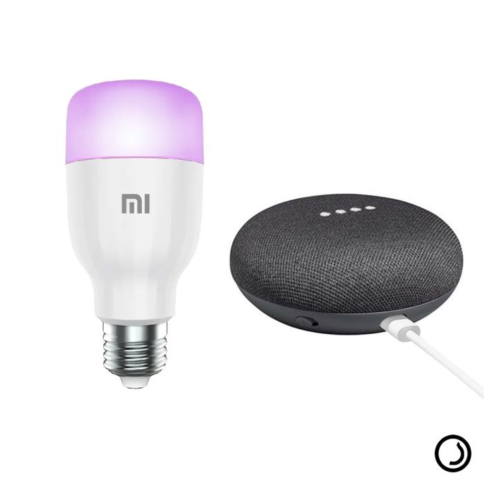Kit Google Home Mini Mi Smart LED Bulb Essential Casa Inteligente ao Seu Alcance Detona Shop