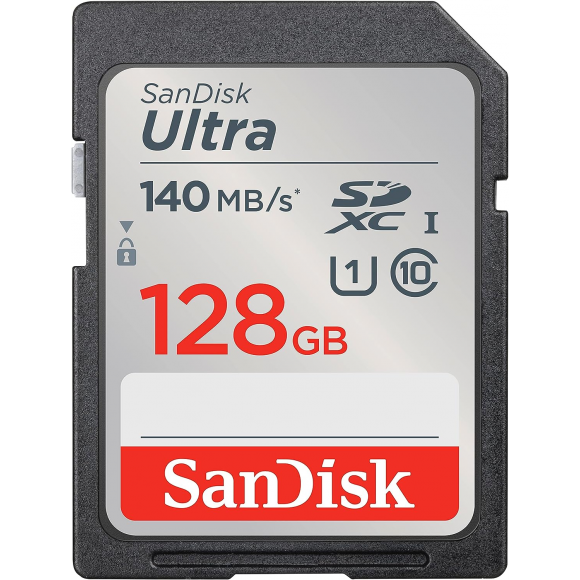 Cartão de Memória SDXC SanDisk Ultra 128GB UHS-I 140MB/s