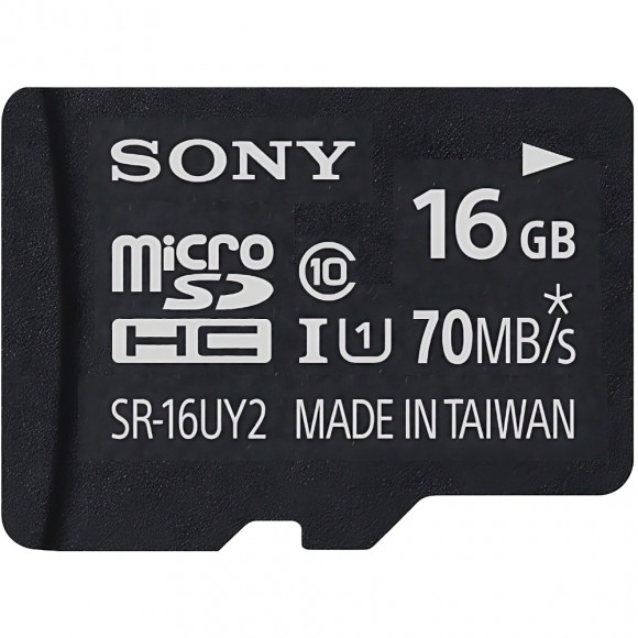 Cartão de Memória MicroSDHC 16GB Sony UHS-I 70mb/s Classe 10