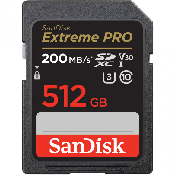 Cartão de Memória SanDisk 5512GB Extreme PRO 200MB/s