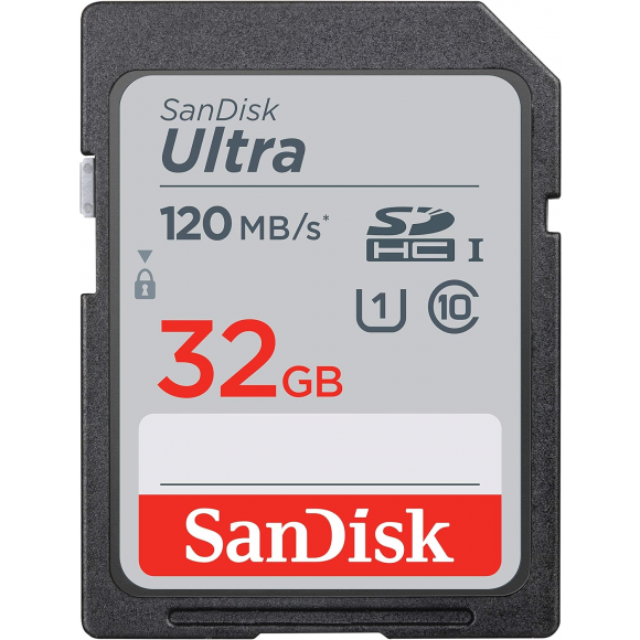 Cartão de Memória SDXC SanDisk Ultra 32GB UHS-I 120MB/s