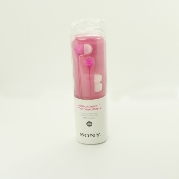 Fones de ouvido intra-auriculares Sony MDR-EX15LP (Rosa)