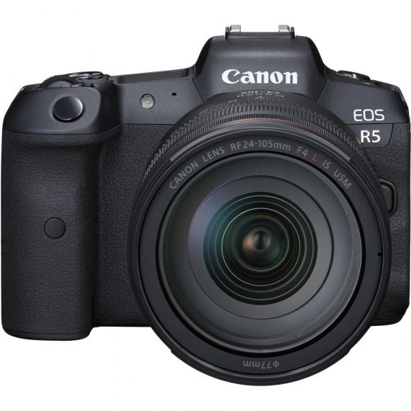 Câmera Digital Canon Eos R5 Preto 45.7mp - 24-105mm
