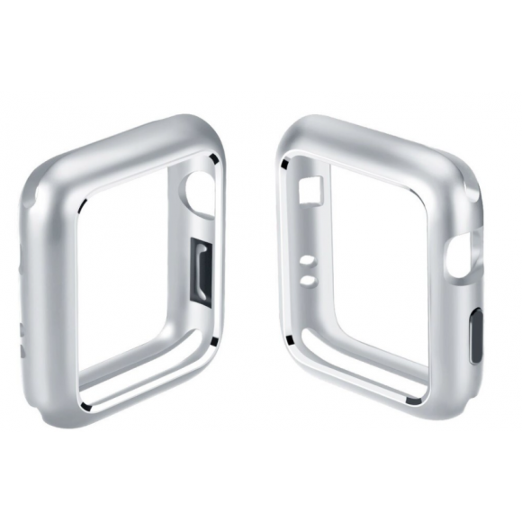 Case Bumper Magnético Para Apple Watch 38mm Prata 