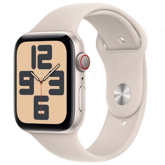 Apple Watch SE 2 40mm, GPS + Celular, Alumínio Starlight, Pulseira Esportiva Starlight