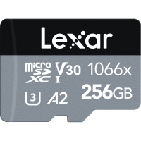 Cartão de Memória MicroSDXC Lexar Professional Silver 256GB 1066x UHS-I 160MB/s