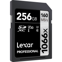 Cartão de Memória SDXC Lexar Professional 256GB 1066x UHS-I 160MB/s