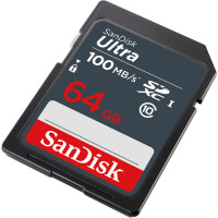 Cartão de Memória SDXC SanDisk Ultra 64GB UHS-I 100MB/s