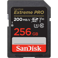 Cartão de Memória SDXC 256GB Sandisk Extreme Pro 200MB/s UHS-I 