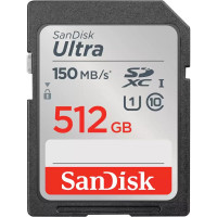 Cartão de Memória SDXC Sandisk Ultra 512GB UHS-I 150MB/s 