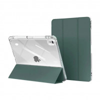 Capa Transparente iPad 10 com Suporte para Pencil - Verde Escuro