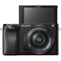 Câmera Sony Alpha a6100 Mirrorless 4K com lentes de 16-50mm + 55-210mm