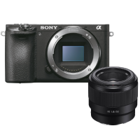 Câmera digital Sony Alpha a6600 Mirrorless com Lente FE 50mm f/1.8