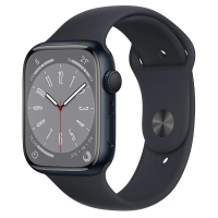 Apple Watch Series 8 45mm, GPS, Alumínio Midnight, Pulseira Esportiva Midnight