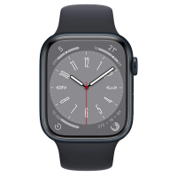 Apple Watch Series 8 45mm, GPS, Alumínio Midnight, Pulseira Esportiva Midnight