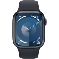 Apple Watch Series 9 41mm, GPS, Alumínio Midnight, Pulseira Esportiva Midnight 