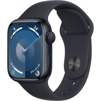 Apple Watch Series 9 41mm, GPS, Alumínio Midnight, Pulseira Esportiva Midnight (S/M)