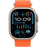 Apple Watch Ultra 2 49mm, Titanium, Pulseira Orange Ocean