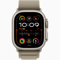 Apple Watch Ultra 2 49mm, Titanium, Pulseira Olive Alpine