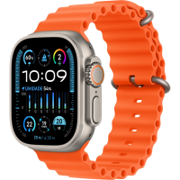 Apple Watch Ultra 2 49mm, Titanium, Pulseira Orange Ocean