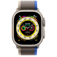 Apple Watch Ultra 49mm, Titanium, Pulseira Blue/Gray