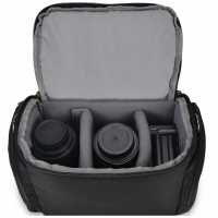 Bolsa de Ombro para câmera DSLR e Mirrorless Sony, Nikon e Canon (Preto)