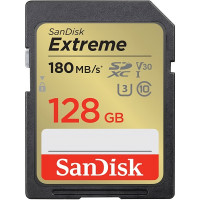 Cartão de Memória SDXC Sandisk Extreme 128GB UHS-I 180MB/s
