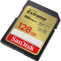 Cartão de Memória SDXC SanDisk Extreme 128GB UHS-I 180MB/s