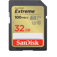 Cartão de memória SDHC SanDisk Extreme UHS-I de 32 GB