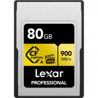 Cartão de Memória CFexpress Lexar Profissional Gold 80GB Type A 900MB/s