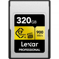 Cartão de Memória CFexpress Lexar Profissional Gold 320GB Type A 900MB/s