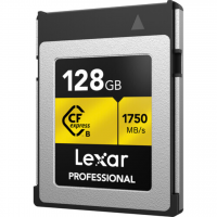 Cartão de Memória CFexpress Lexar Profissional Gold 128GB Type B 1750 MB/s