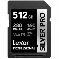 Cartão de Memória SDXC Lexar Professional Silver Pro 512GB UHS-II 280MB/s