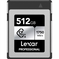 Cartão de Memória CFexpress Lexar Profissional Silver 512GB Type B 1750 MB/s
